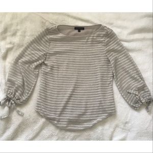 Banana Republic Blouse with Ribbon Sleeve Detail